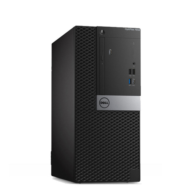 戴尔(Dell)Optiplex 商用电脑整机7050MT 27英寸显示器(I7-7700 8G 1T 铁路 )