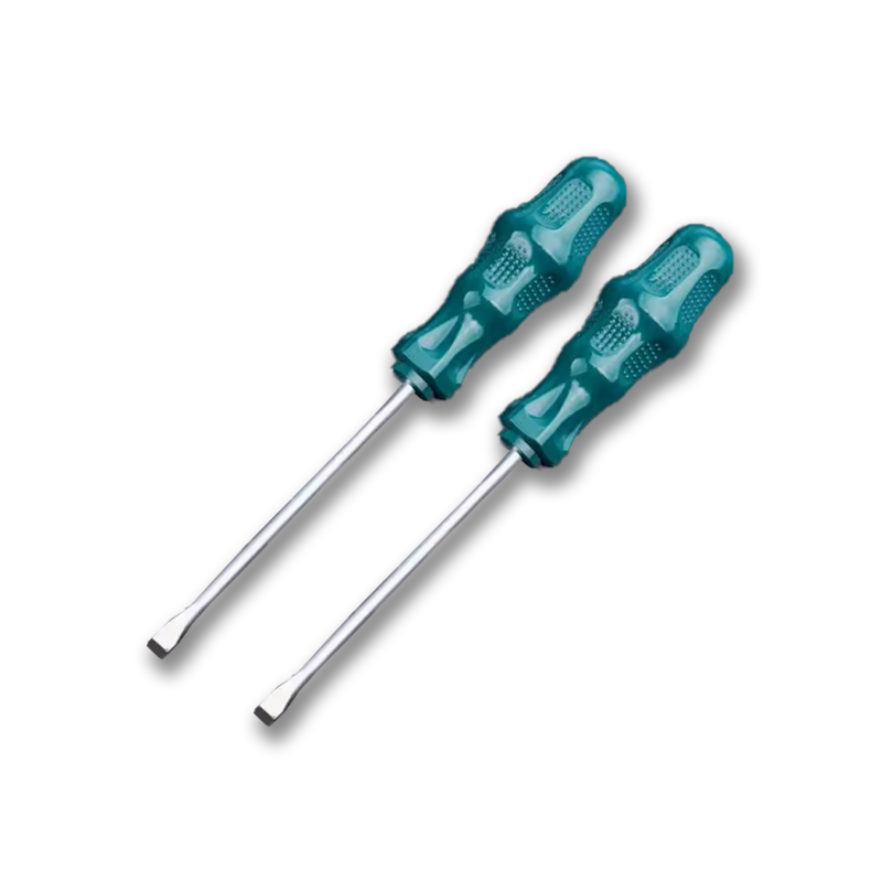 立伟铁牛绿胶炳螺丝刀3*75mm一字型/把高清大图