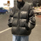 YANXU立领pu皮棉衣男加厚保暖宽松棉服潮牌痞帅学生休闲面包服外套