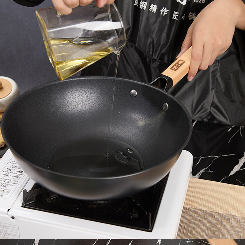 张小泉锅具两件套无涂层精细加工悦享精铁两件套C35780100高清大图