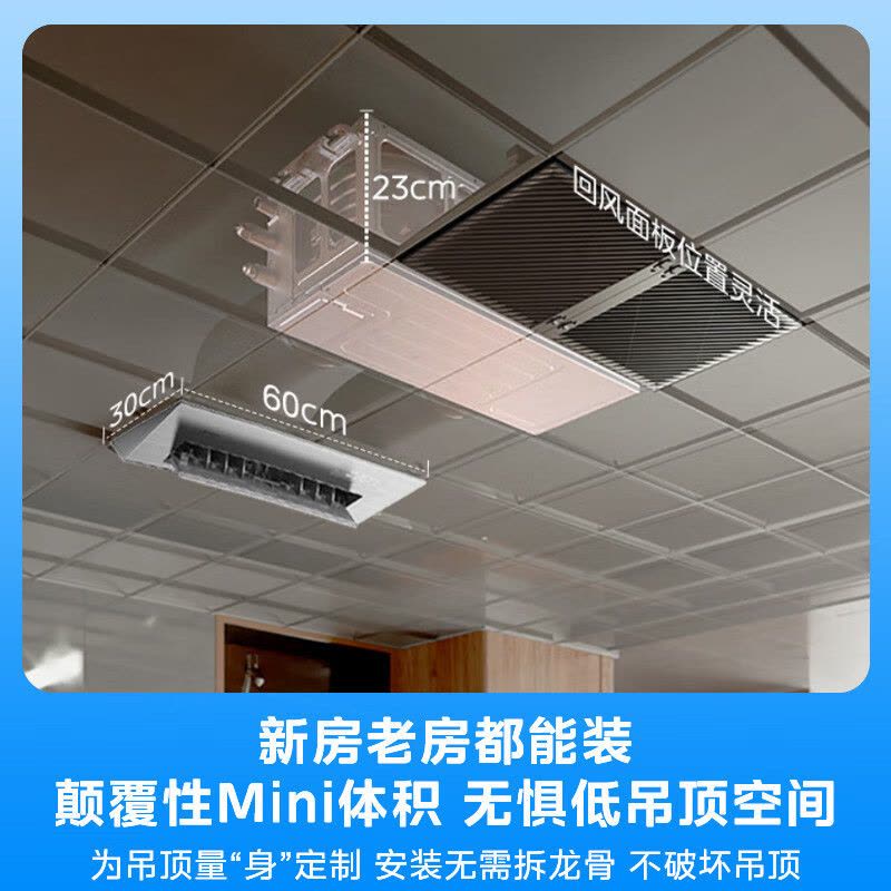 美的厨房空调家用厨房专用1.5匹厨清凉一级能效变频省电嵌入式集成吊顶防油烟厨房空调CKF-35FW/BN1Y-FG100图片