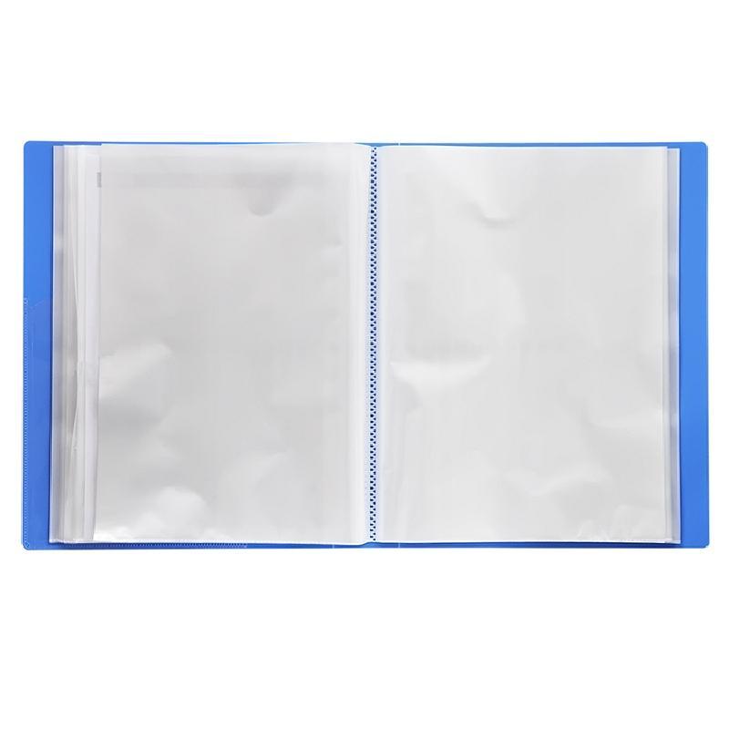 得力5280_80页资料册(蓝)(本)党建资料盒 财务凭证 文件夹 收纳盒 奖状证书收集册 办公用品 文件盒 档案盒