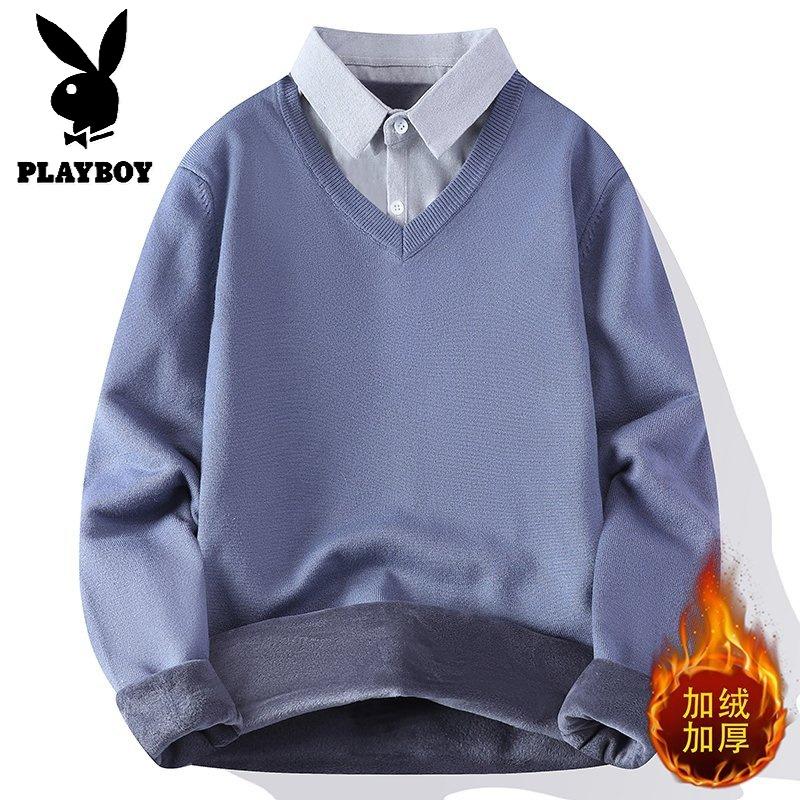 花花公子新款【新款】2025年秋冬款翻领针织毛衣男群文件11.30_557_103高清大图
