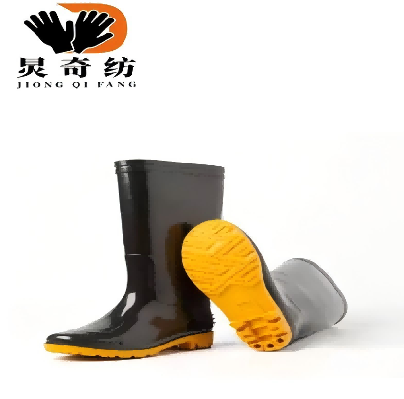 炅奇纺 防水耐油耐酸碱高筒雨靴 高筒橡胶 双