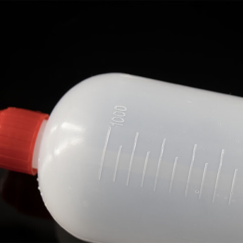 海斯迪克HKCL-507 加厚带刻度弯头洗瓶 冲洗瓶 吹气瓶 500mL(10个)