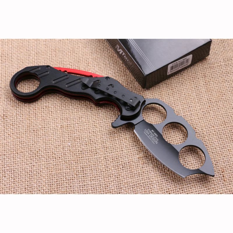 大头拳套折刀拳套折刀指虎拳扣刀折刀铁拳头拳套四指拳环防护武器拳扣铁莲花手撑子多功能小刀防卫刀战术刀具图片