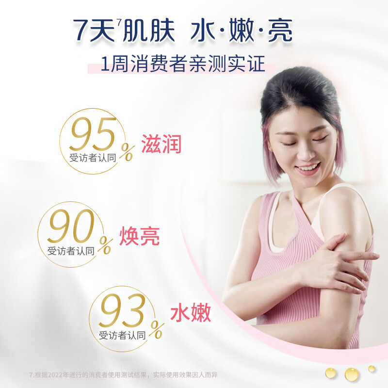 多芬沐浴露泡泡 烟酰胺温和氨基酸浓密泡泡沐浴乳男女通用 樱花甜香400ml