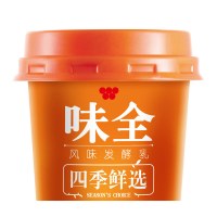味全 优酪乳-四季鲜选(黄桃果粒)180g(4杯装) 酸奶