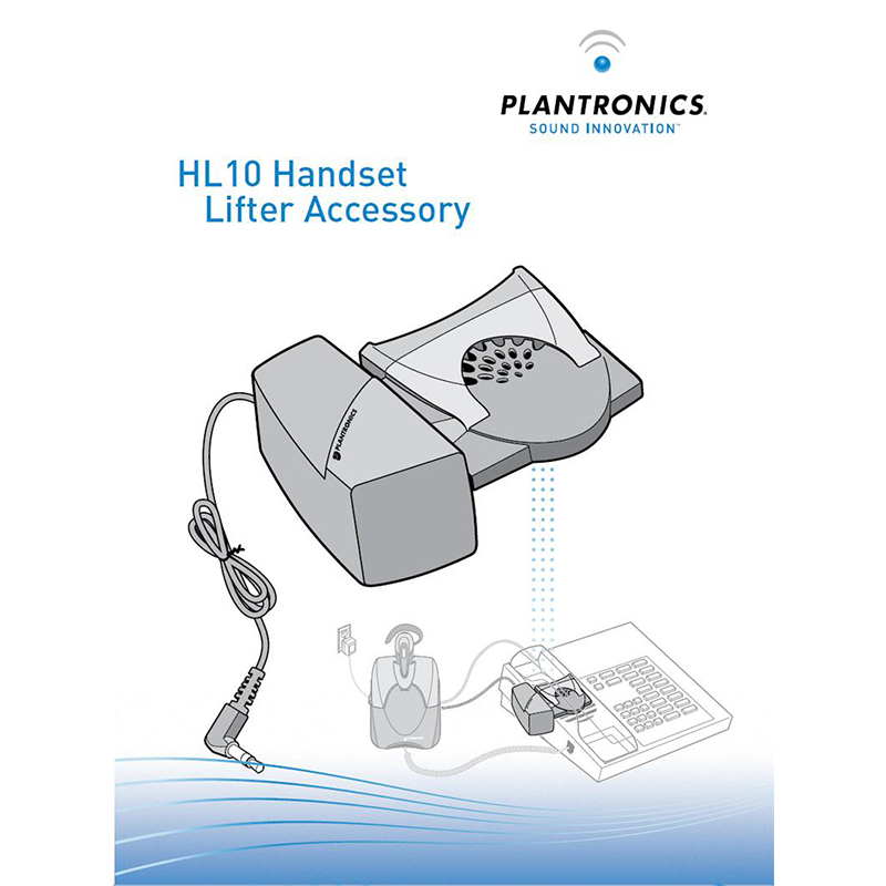 缤特力Plantronics HL10远程提举臂台式座机电话无线耳机接听定制