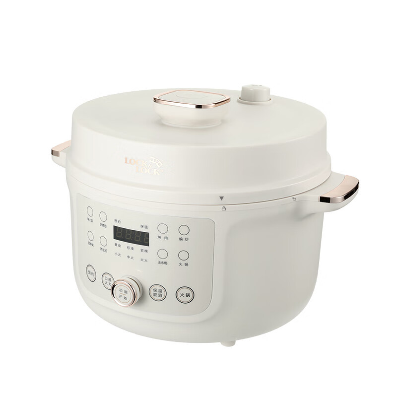乐扣乐扣电压力锅1300W 4L EJP1647WHT高清大图