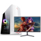 铭能 i9级十核E5-2670v2/GTX1650 4G独显/16G内存/480G高速固态 台式电脑 台式机 电脑主机 组装电脑 家用办公商务学生游戏电脑DIY组装机+19英寸全套