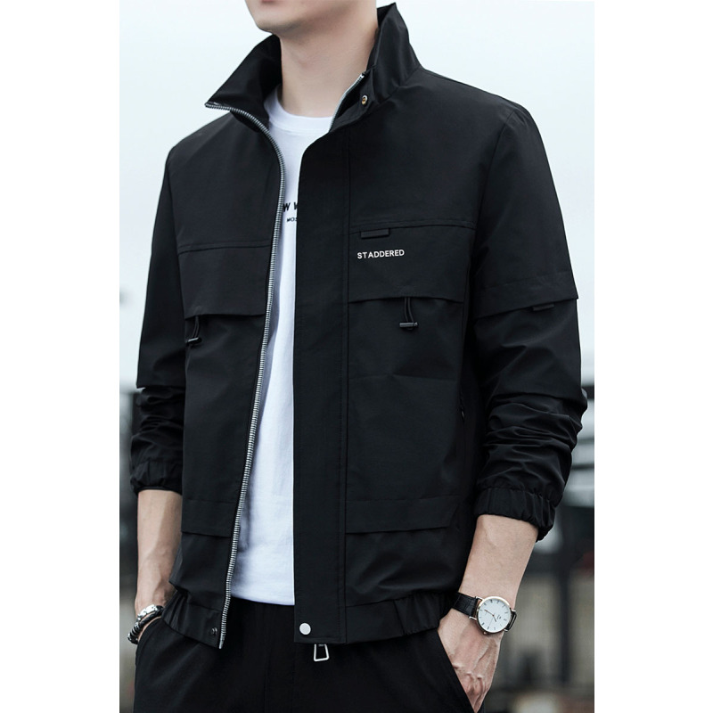 南极人夹克外套男士春秋季2023新款潮牌韩版立领男装休闲百搭上衣