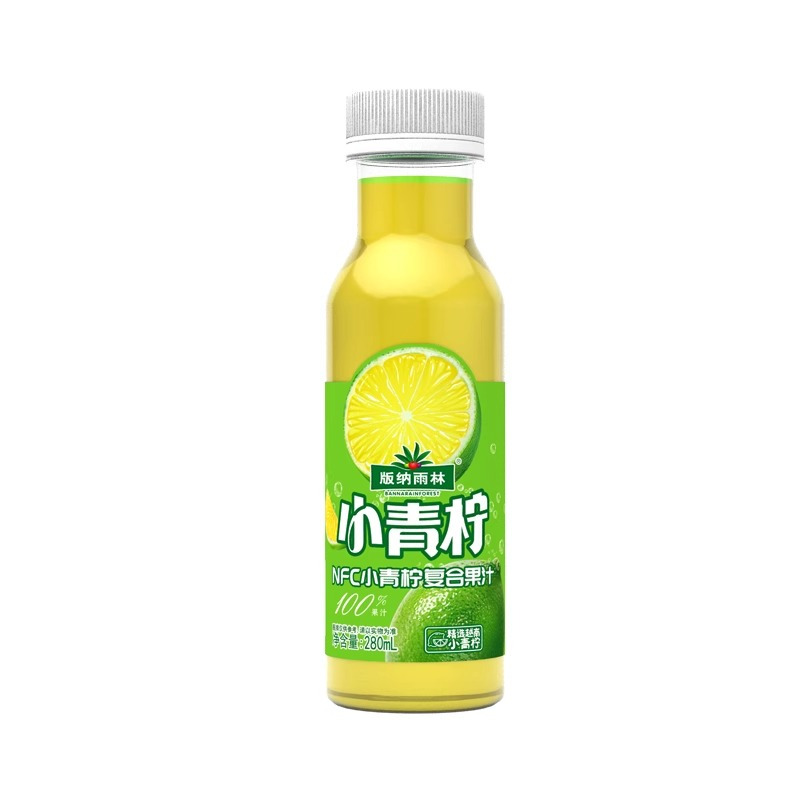 版纳雨林小青柠汁NFC100%纯果汁无添加柠檬汁280ml*12瓶 天然原榨 富含维生素C 新鲜健康