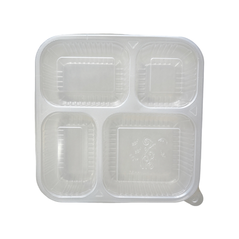莘煊 一次性塑料餐饮具(PP四格餐盒)1350ml 200套/箱高清大图