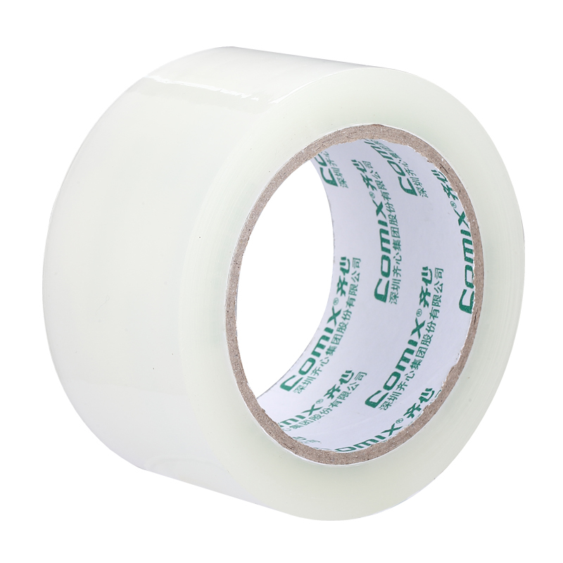 齐心 JP5510-6 普透封箱胶带55mm*100y 透明 6卷装
