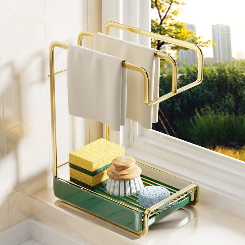 抹布沥水架厨房水槽置物收纳篮水龙头放水池各种神器省空间多功能