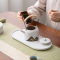 苏氏陶瓷(SUSHI CERAMICS)手绘釉画彩千里江山四色杯温茶套装干泡盘雅白文创伴手礼套组