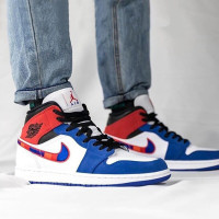 [限量款]NIKE耐克Air Jordan 1 Mid (AJ1)中帮男篮球鞋 休闲舒适运动鞋 稀有配色