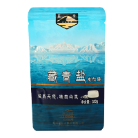 茶卡藏青盐单包320g无碘盐不加抗结剂茶卡湖盐自然结晶无任何添加自营食用盐湖盐未加碘细盐