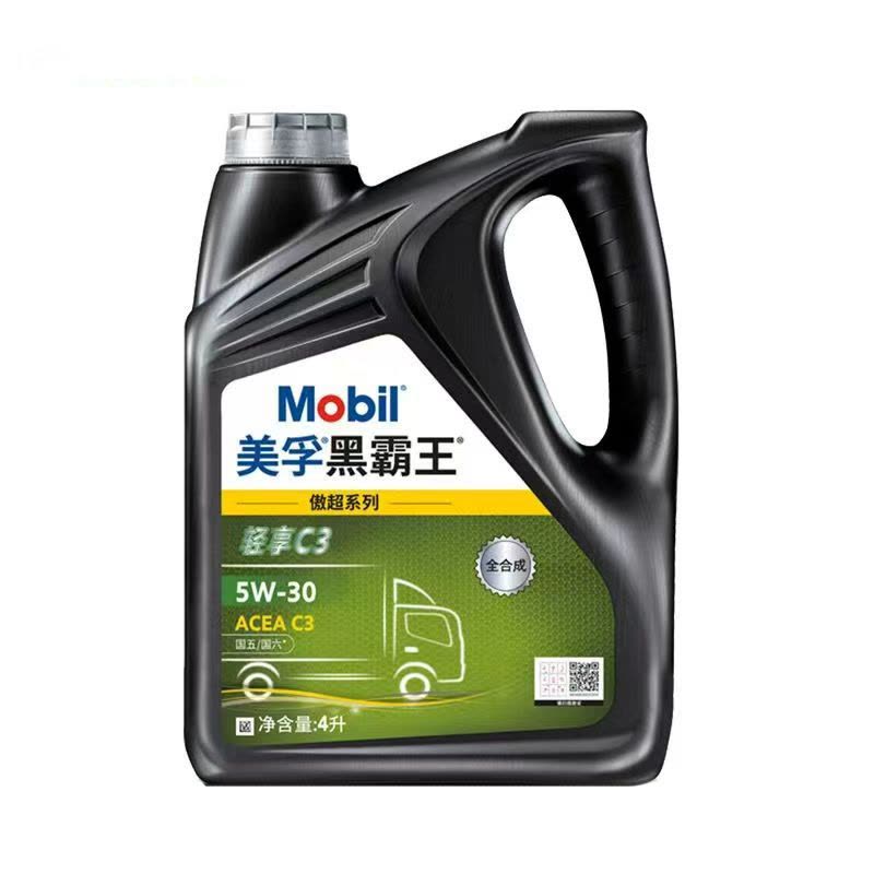 [苏宁]正品美孚柴机油黑霸王轻享C3 5W30 4L 5273图片