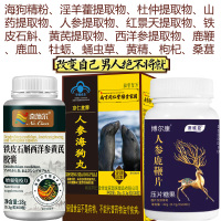 南京同仁堂人参海狗丸+人参鹿鞭片+铁皮石斛西洋参黄芪