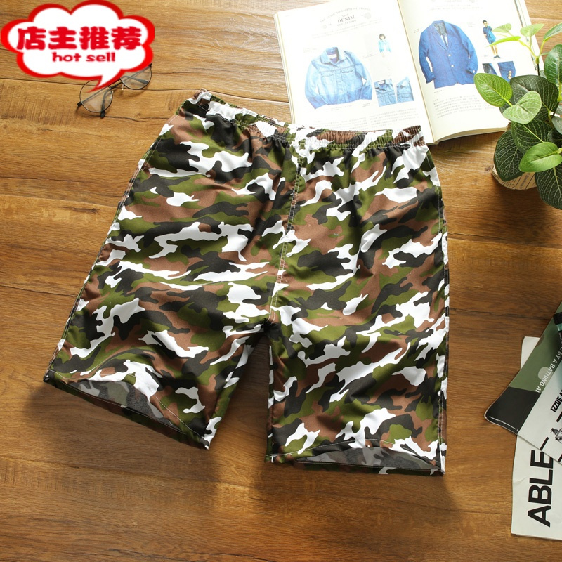 SHANCHAO工装短裤男士夏天潮流宽松中裤子潮牌ins夏季休闲运动沙滩五分裤休闲裤