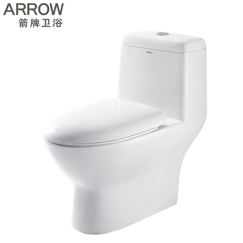 箭牌(ARROW)地排马桶AB1218 箭牌卫浴 加厚盖板座便器 喷射虹吸 多坑距 节水坐便器马桶