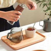 木质托盘实木长方形家用茶水杯收纳 长方形橡木25*18