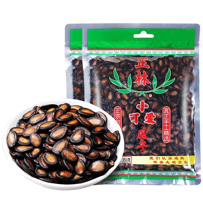 正林 2A小可爱黑瓜子250g 袋装 坚果炒货零食干果大桶年货礼品