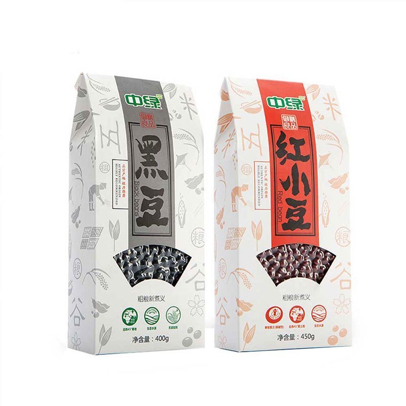 WQMD中绿东北五谷杂粮农家自产红豆450g+黑豆400g