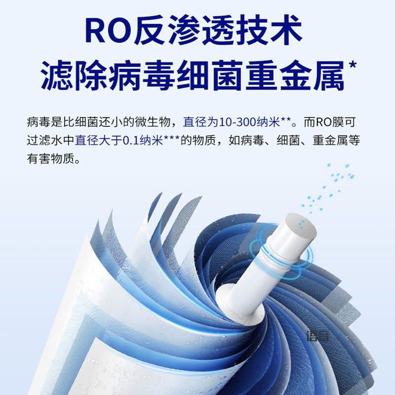 [爆品升级]沁园(TRULIVA)净水器KRT3900 厨下式台上式双用小体积大流量家用 反渗透直饮器图片