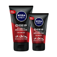 妮维雅（NIVEA）男士喜马拉雅岩盐深控油抗痘洁面泥100g+50g