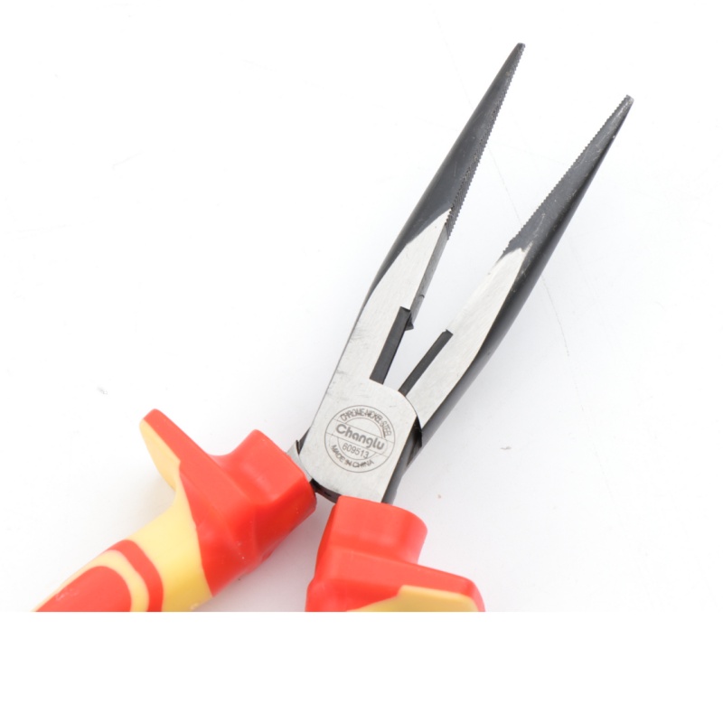 长鹿VDE绝缘电工尖嘴钳 200mm 把高清大图
