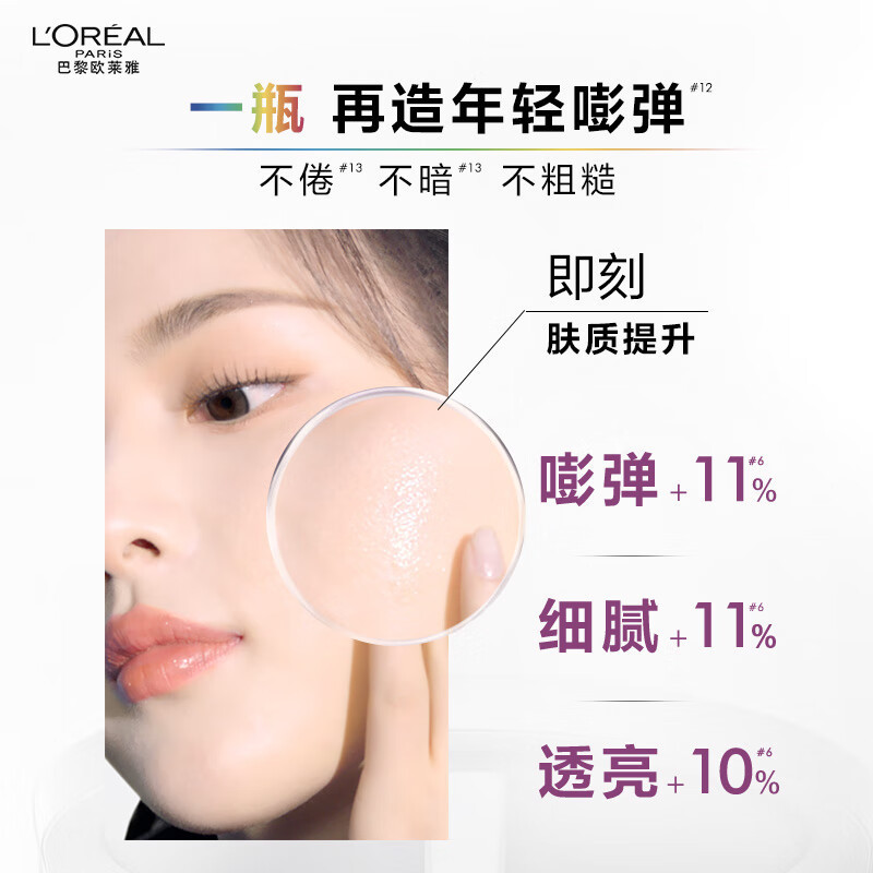 欧莱雅青春密码密集肌能精华液15ML*2 (黑精华 深入修护补水保湿 焕活肌底 抗初老女士精华)高清大图