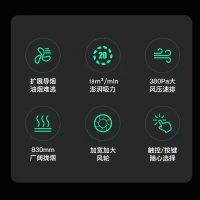 创维(Skyworth) 油烟机 抽油烟机 18m³家用小尺寸欧式顶吸油烟机 挥手智控CXW-380-Y3E
