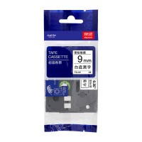 京贤TZe-Z221标签机色带 带芯片 9mm白底黑字 适用兄弟PT-E115标签纸打印机PT-D200 550W一支
