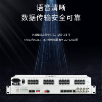 博扬 综合业务光端机 4E1+4路电话+24路磁石+2路百兆物理隔离网 单纤40km 机架式1对价