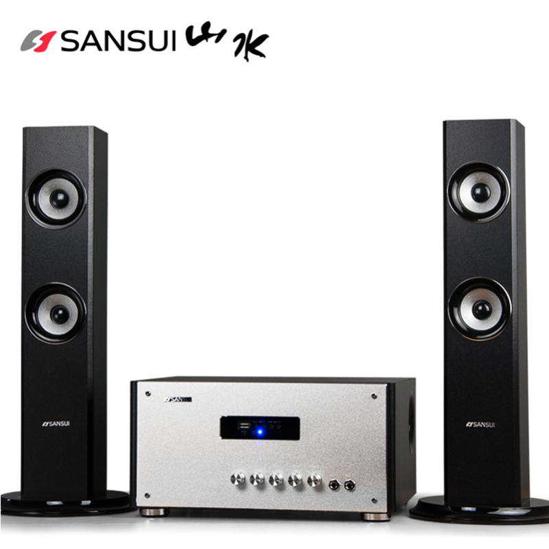 山水(SANSUI) GS-6000(82D) 蓝牙音箱 家庭影院卡拉OK音响低音炮木制音响台式电脑音响