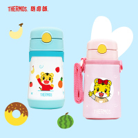 膳魔师(THERMOS)儿童保温杯316L不锈钢婴儿吸管杯幼儿园宝宝保温杯学生水杯女男305MLTCKC-350FS
