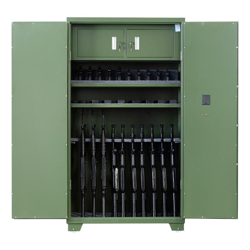 振奥 钢制枪柜存储柜管制器械保管柜密码锁枪弹存放柜 军绿款1800*1000*500mm高清大图