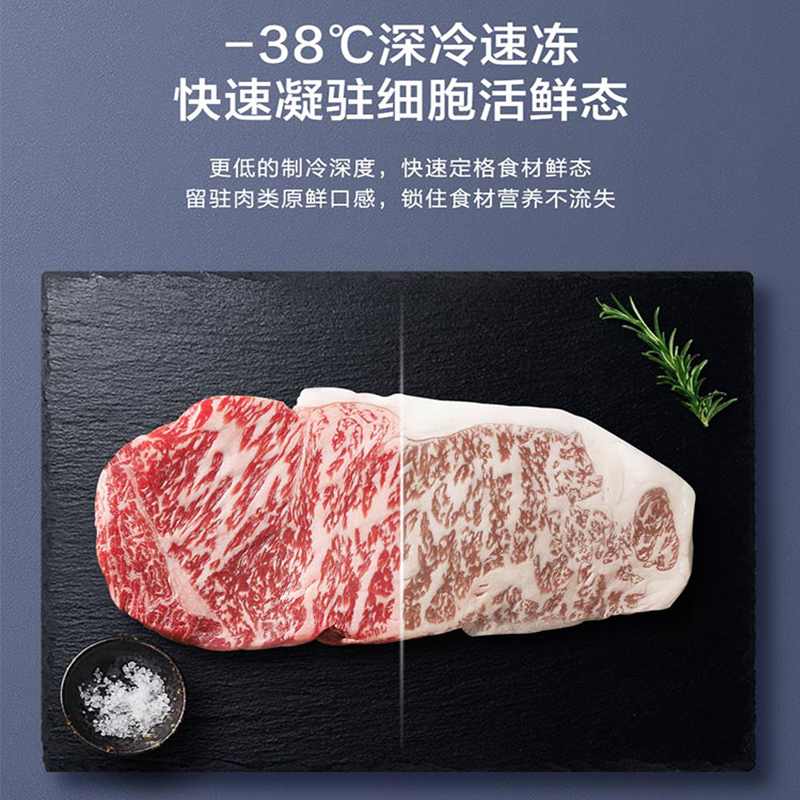 海尔风冷无霜零下38度超低温一级节能冷藏冷冻切换卧式柜241升电子控温钢板BC/BD-241WGHESM高清大图