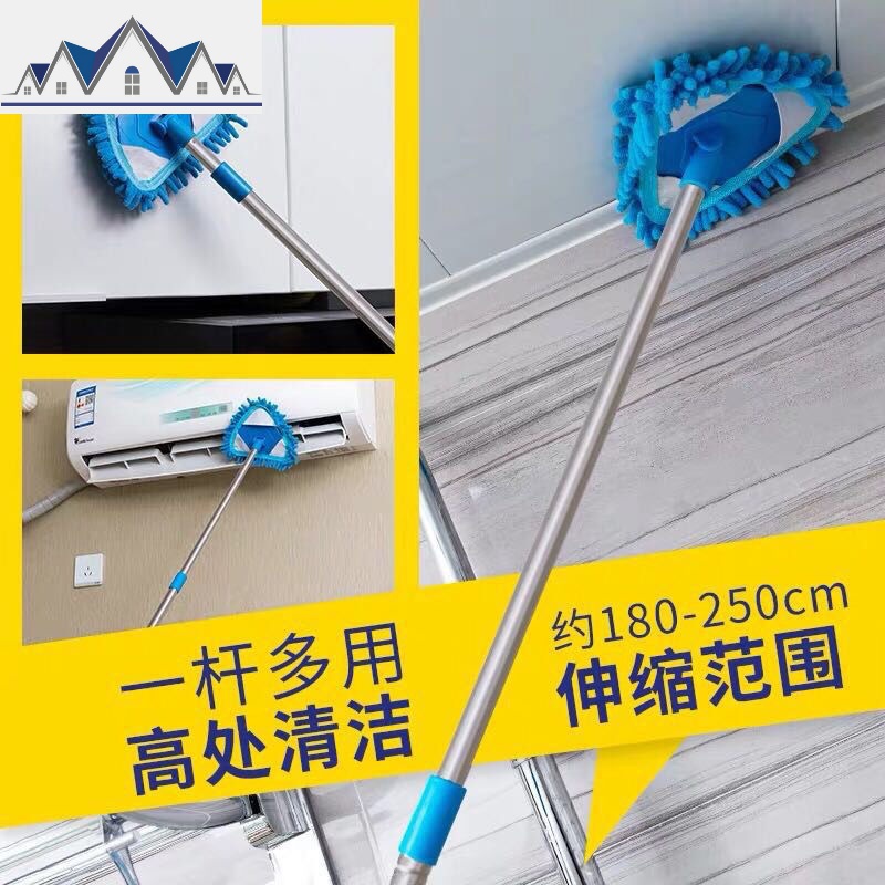 迷你拖把替换布头地板拖卫浴厨房小拖把除尘刷可旋转三角拖把拖布 三维工匠高清大图