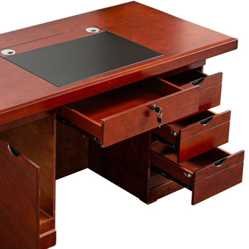 戌林 木质办公桌1400*600*760mm/张高清大图