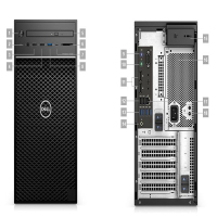 戴尔（DELL）Precision T3630塔式图形工作站设计渲染剪辑建模台式机主机T3620升级 I3-8100 4核 04线程 3.6G【入门】4G内存〡120G 固态丨集显