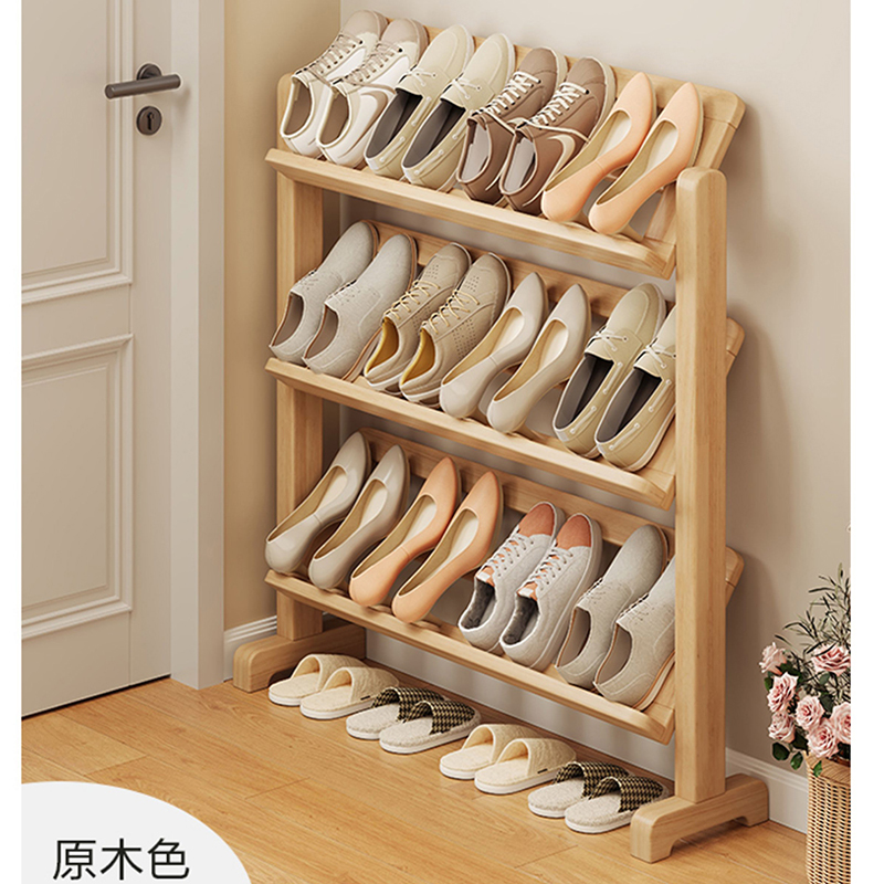 河洛伟业 实木 鞋架高清大图