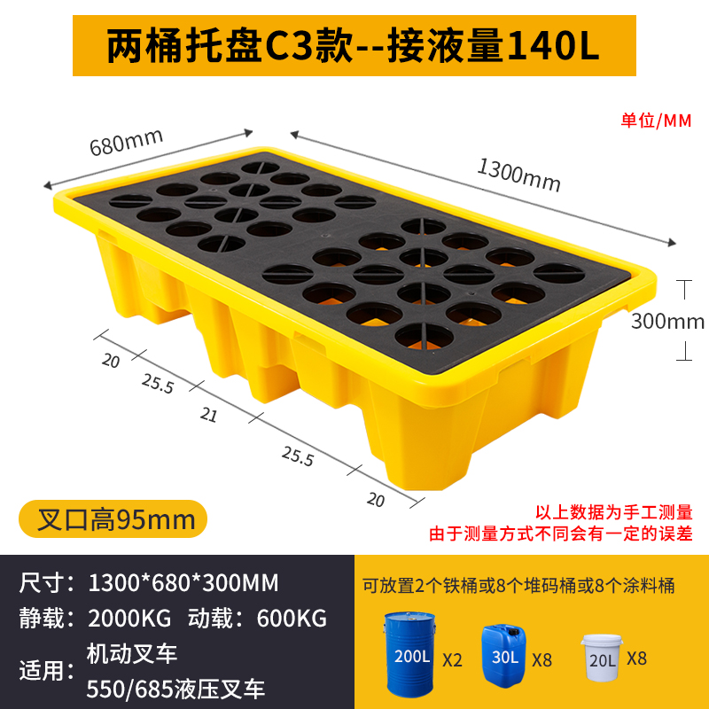 铭思达防渗漏托盘130*68*30cm个高清大图