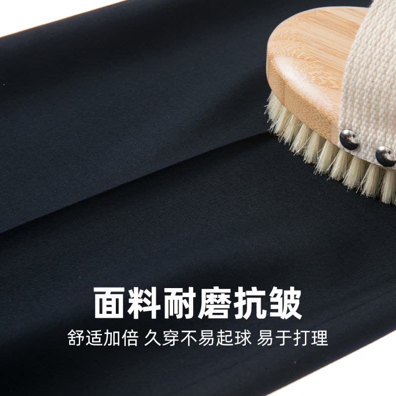 恒源祥免烫西裤男裤商务正装宽松直筒黑色夏季中老年爸爸休闲裤子图片
