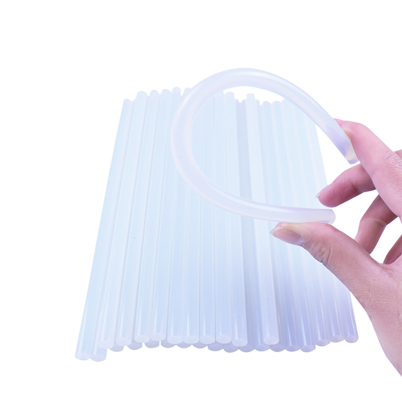 热熔胶棒11mm家用手工透明超粘热容胶条DIY塑料热溶胶棒热融 11*180mm透明强粘型20根