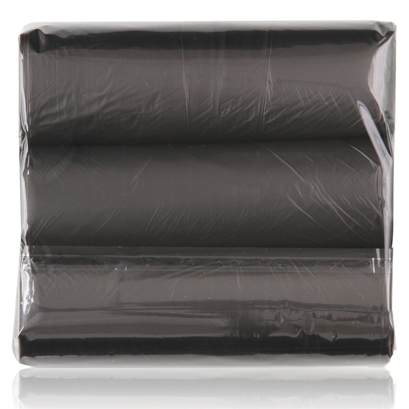得力(deli)33067点段式办公生活加厚垃圾袋45*55cm 黑色3卷(90只)