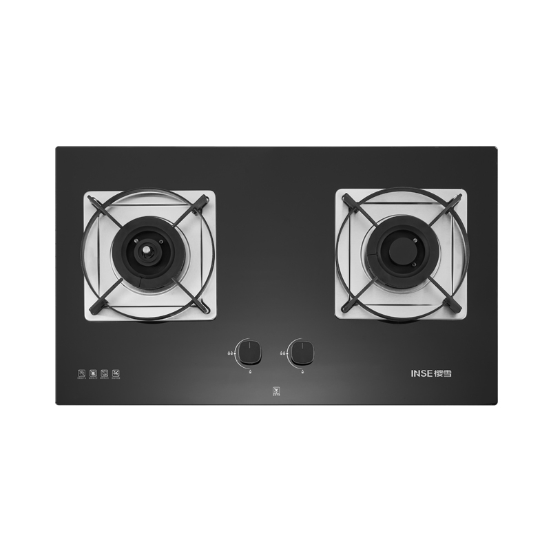猛火家用燃气灶JZT-Q2102(B) 天然气5.2KW 嵌入式台式双灶 易清洁炉头 智能温控防干烧 熄火保护